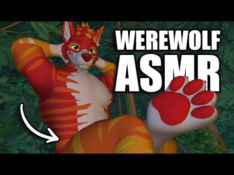 A Werewolf tries to Relax you by doing ASMR 🌙 (whispered/ soft-spoken)