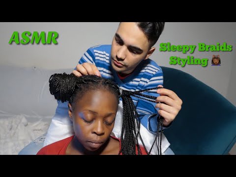 Asmr Sleepy Braids Styling | Greasing Hairplay, Scalp Massage