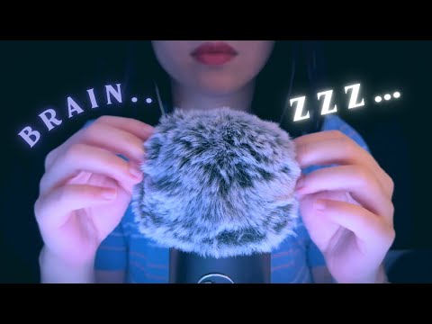 Asmr Relaxing Brain Massage , Sleepy Fluffy Mic touching , head Massage , No Talking