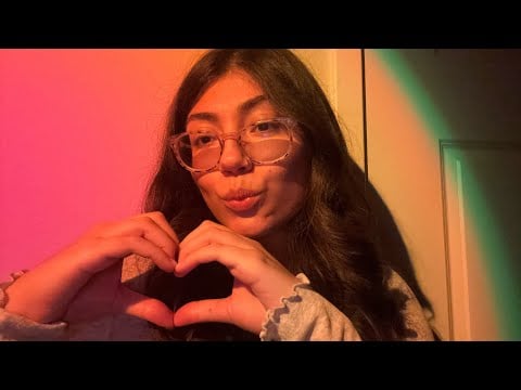 asmr repeating my intro & outro 🫶🏼 hand sounds, visuals, word repeition
