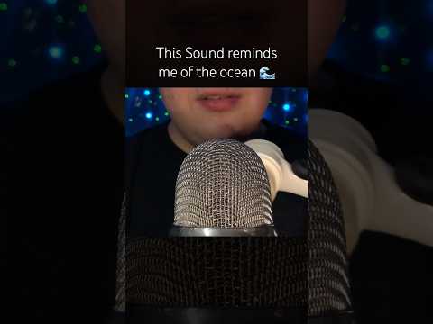 This sound reminds me of the ocean! 🩵 #asmr