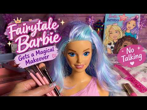 ASMR~ Fairytale Barbie Gets a Makeover! (No Talking Version) Restoring Thrift Shop Barbie!