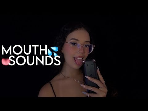 ASMR - SONS DE BOCA DELICADOS NO TASCAM 👄💦 | mouth sounds 