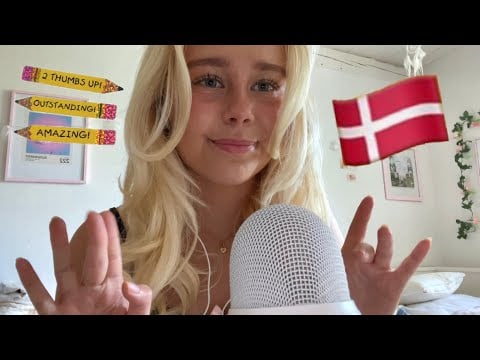 Teaching you DANISH 🇩🇰 ASMR 💗