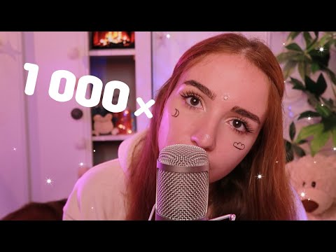 ASMR Je répète 1000 fois mon intro pendant 1 heure 🌸🌙 "Hello la team téanne téanne.."