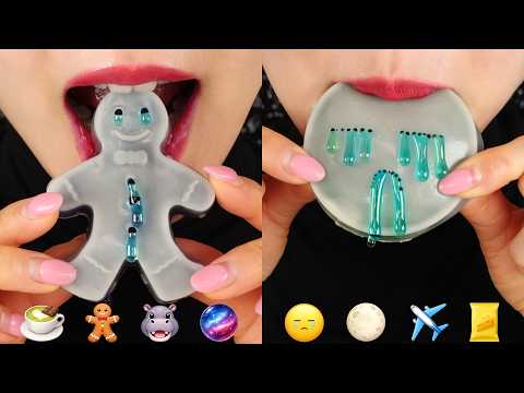 WAX CANDY HONEY JELLY ASMR KOREAN NEW SNACKS ASMR SUGAR FONDANT ASMR 🌑