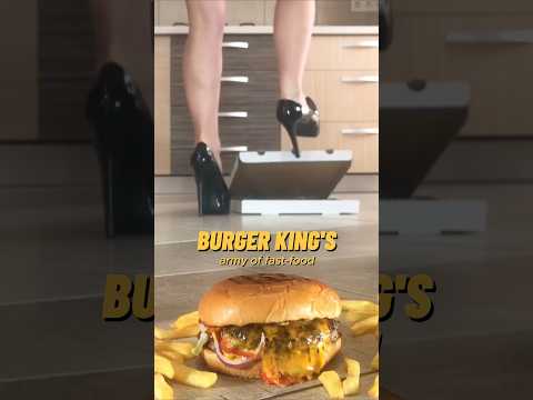 High Heels & Boots vs. Fast Food! Oddly Satisfying Food Crushing! ASMR