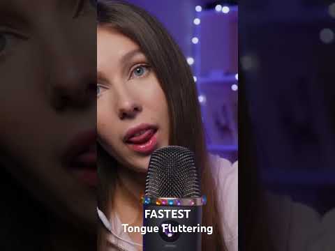 ASMR 👅 Worlds Fastest Tongue Fluttering