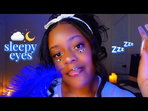 ASMR for Heavy Eyes & A Sleepy Brain 🥱💤 | Slow Movements + Face Focus✨