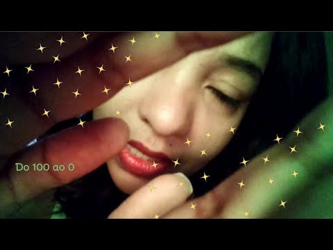 ASMR ☔Contagem regressiva: Quando chegar no zero, você vai dormir🌙❤ Com chuva e carinho na tela
