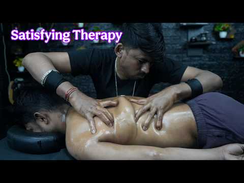 Intense Mustard Oil Back Scratching ASMR | Heavy Hand Pressure Massage For Deep Relaxation #asmr