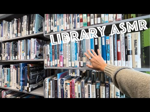 Public ASMR In The Library (no editing) 📚🤫