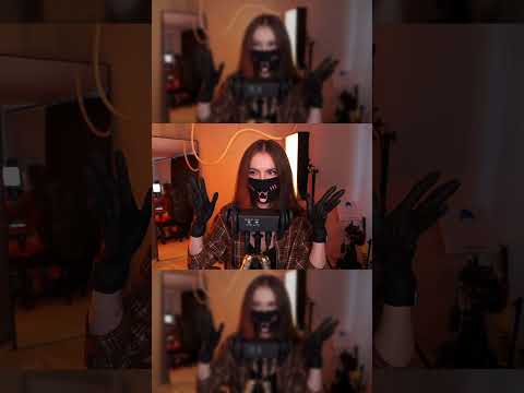 ASMR Glove Sounds #asmr #tangerin #shorts