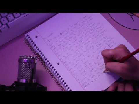 asmr relaxing pencil writing (no talking)