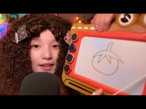 中文ASMR ｜Teach you Chinese through drawings🎨👩‍🎨