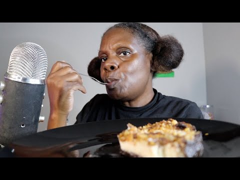 Pecan Cheesecake ASMR Eating Sounds