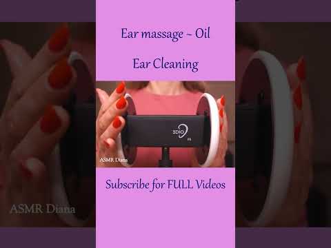 ASMR Ear Cleaning & Ear Massage ❤️ #shorts