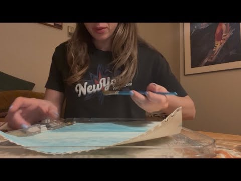 30 Minutes ASMR Watercolor Painting *extra tingly* 