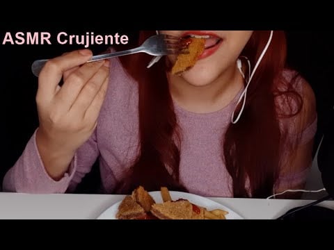 ASMR COMIENDO MILANESA, PAPAS FRITAS Y POSTRE | MUKBANG MILANESA Y PAPAS FRITAS | ASMR EN ESPAÑOL