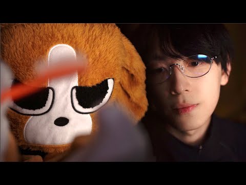 The puppy doctor will give you facial diagnosis and treatment ASMR