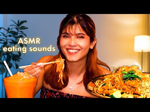 ASMR POV: A Quiet Thai Food Date Night 🌙🥢 Soft Whispers & Eating Sounds