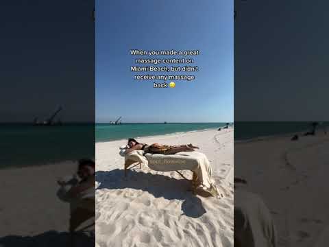 I Made a Great Massage Content on Miami Beach