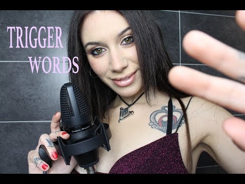 ASMR TRIGGER WORDS TO HELP YOU SLEEP (NEW MIC)