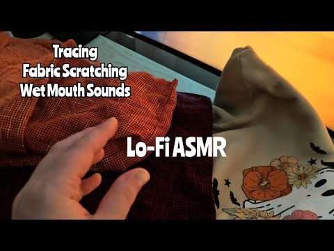 NEW ASMR 🧡 ASMR Fabric Tracing, Fabric Scratching & Wet Mouth Sounds 😍