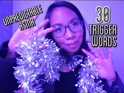 ASMR: 30 Trigger Words + Unpredictable Sounds (Whispered)