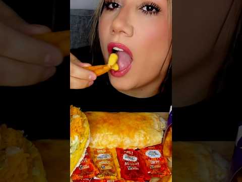 TACO BELL NACHO CHEESE FRIES #asmr #tacobell #food #shorts
