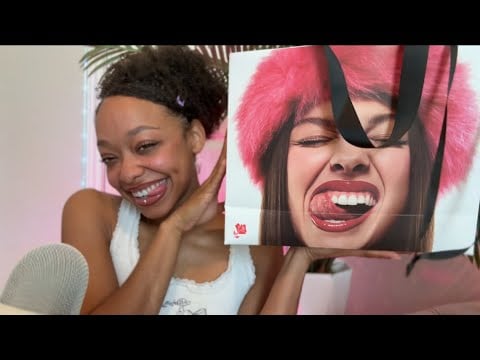 ASMR | Beauty Haul/Unboxing 💄🌸 (tapping + tingly whispers)