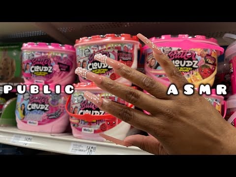 1 Hour of Public ASMR in Michaels | Camera Tapping, Tapping, Scratching, Textured,Fabrics & Whispers