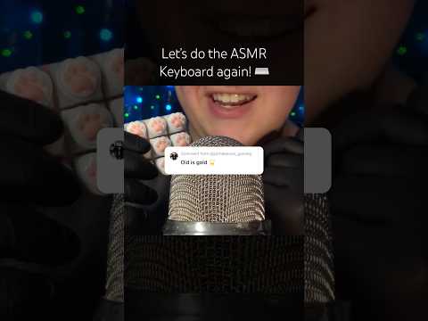 Let’s do the keyboard again! 🤍 #asmr