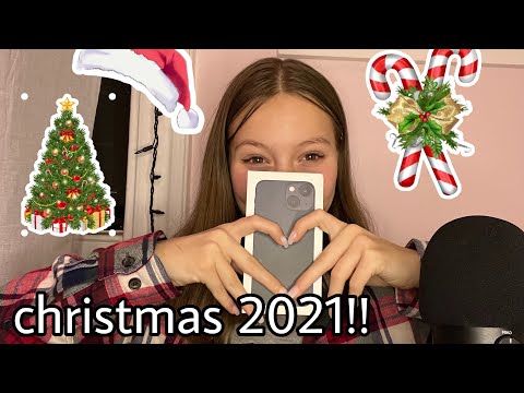 ASMR christmas gift haul!!