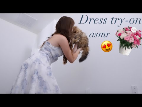 ASMR dress try-on🤤💕💦