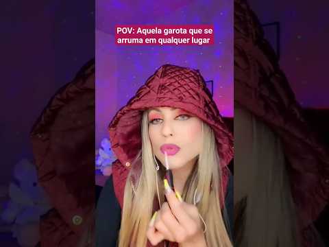 ASMR:A garota que  se arruma na sala e aula  #shorts