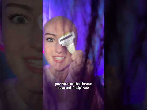 pov: you have hair in your face and I "help" you 😈 #asmr