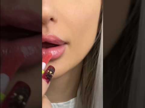 ASMR Upclose lip gloss #mouthwhisper #mouthsounds