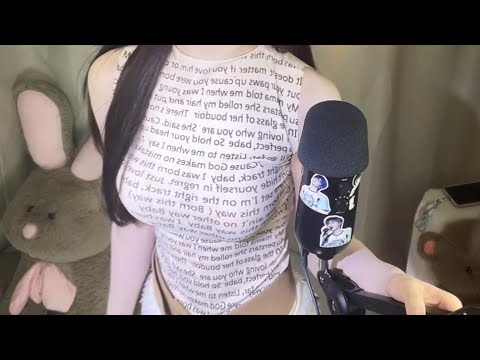 Gentle Microphone Tapping by Adorable Girl | ASMR for Stress Relief