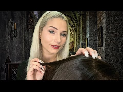 ASMR Girl Plays With Your Hair in Class in Magic School (Roleplay, Accent)