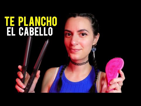 ASMR español roleplay para dormir te plancho el cabello