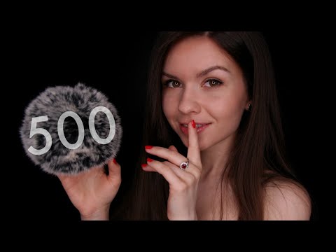 ASMR • FLUFFY MIC 🌙 Countdown for Sleep (from 500)