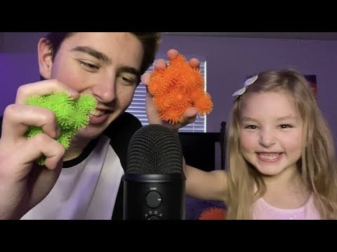 ASMR My Little Sister Tries ASMR With Me