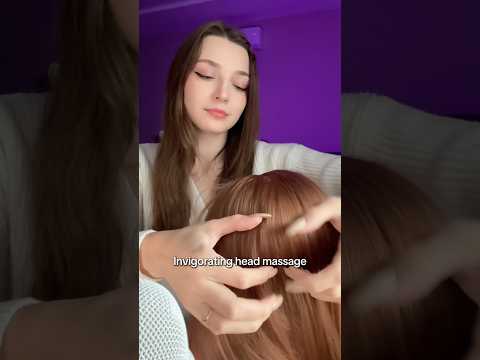Invigorating head massage #asmr #asmrsounds #asmrrelax #asmrtingles #asmrsleep #relax #tingles