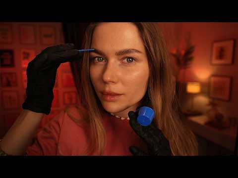 ASMR Permanent Eyebrow Makeup Application | Soft Spoken PMU Consultation & Relaxing Brow Mapping