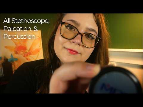 All Stethoscope, Palpation, & Percussion Exam 🩺 ASMR Medical Roleplay