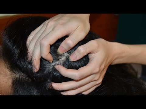 ASMR Scalp Check Dandruff, Scalp Scratching, Finger Scratching Your Scalp Relaxing For Sleep