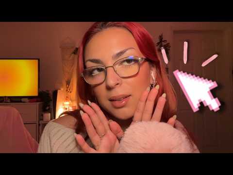 ASMR ☆ Click This if You Like Mouth Sounds (gum chewing, fluffy mic sounds, visuals)