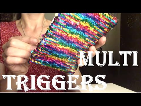 {ASMR} Multi triggers * scratching * crinkling * tapping