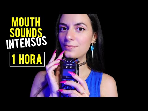 ASMR español 1 HORA DE MOUTH SOUNDS INTENSOS (+ susurros, visual, soplidos)